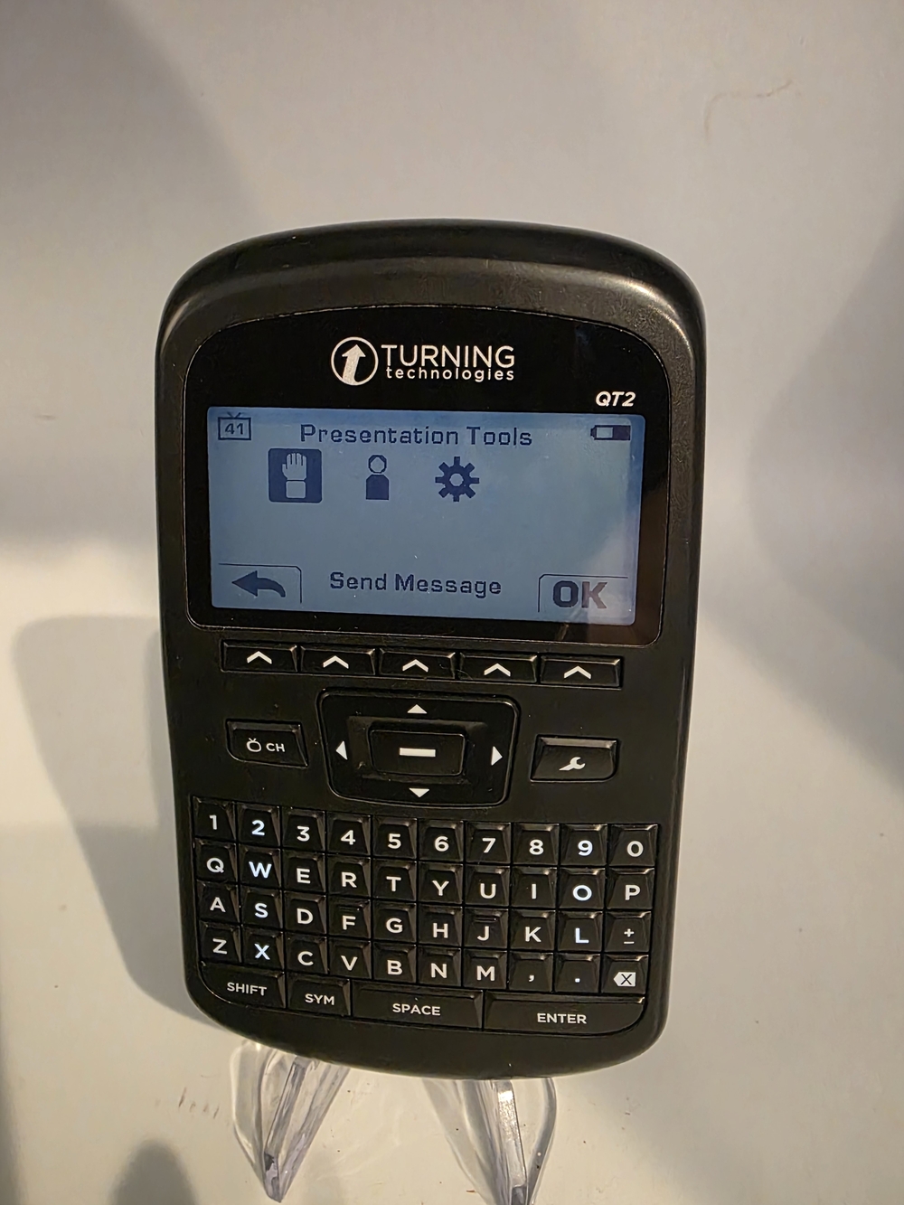 QT2 Black Presentation Clicker with QWERTY Keyboard
